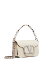 Bolsa VALENTINO GARAVANI - Bolsa Locó pequena com aplicação de cristais