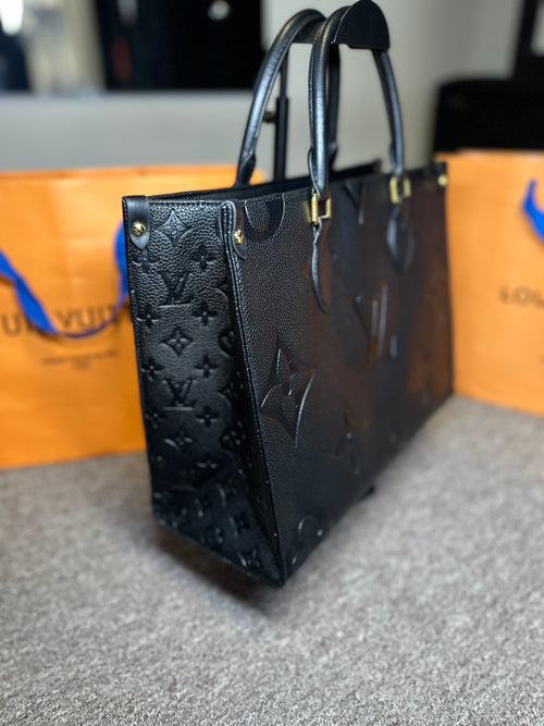 Bolsa LV On the Go Monograma Preta