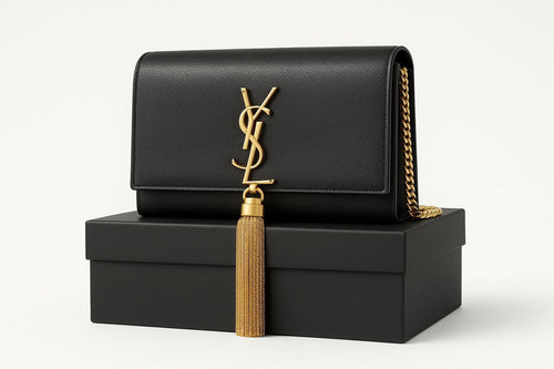 Bolsa YSL Kate pequena em couro