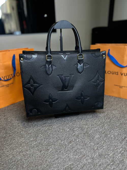 Bolsa LV On the Go Monograma Preta