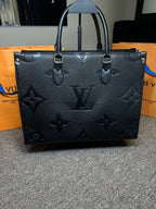 Bolsa LV On the Go Monograma Preta