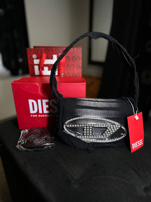 DIESEL bolsa de ombro 1DR em canvas