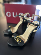 Salto Sandália Gucci GG Marmont