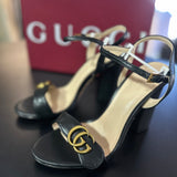 Salto Sandália Gucci GG Marmont