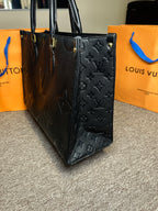 Bolsa LV On the Go Monograma Preta