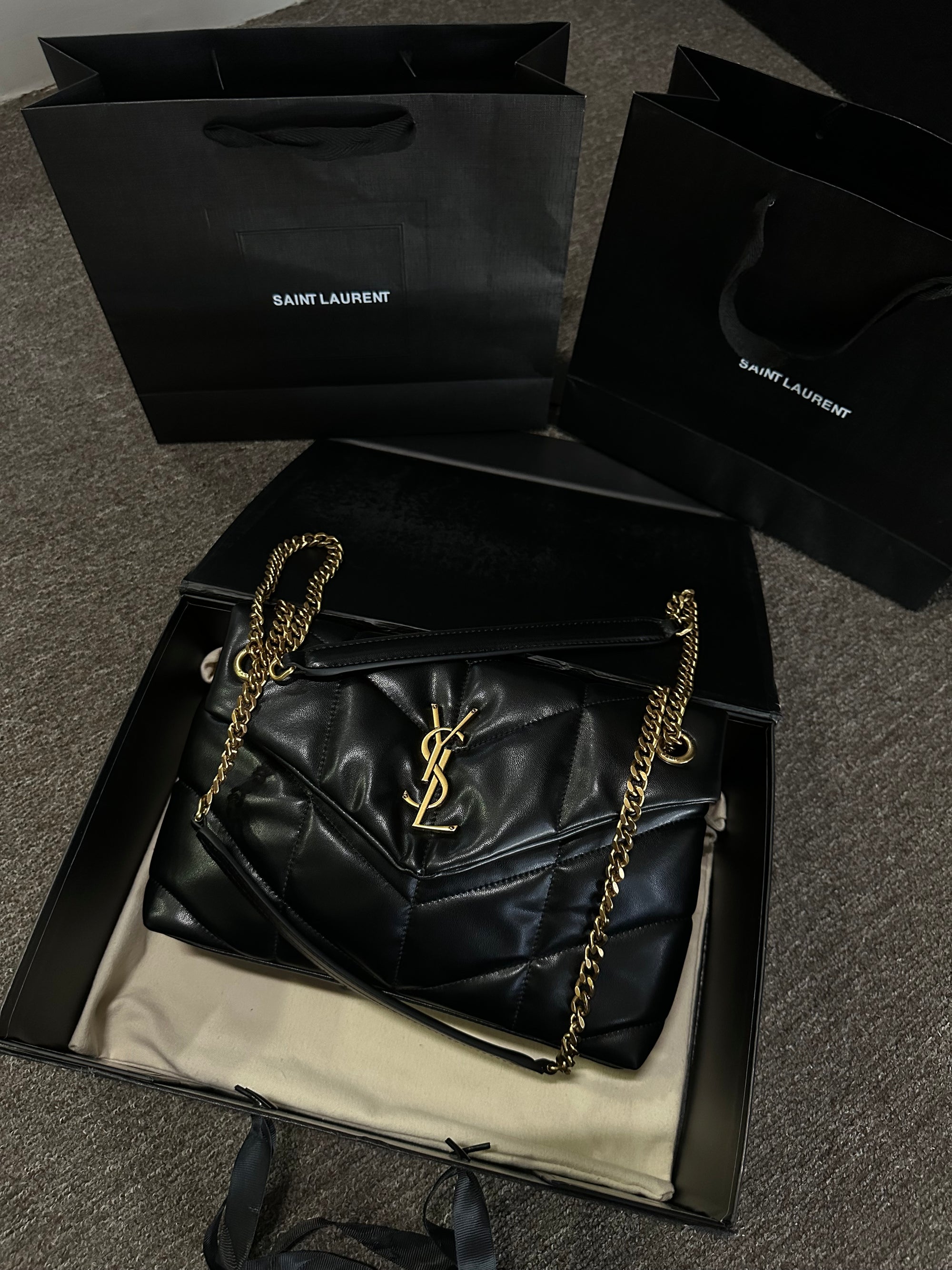 Bolsa YSL Tiracolo Loulou Puffer Média